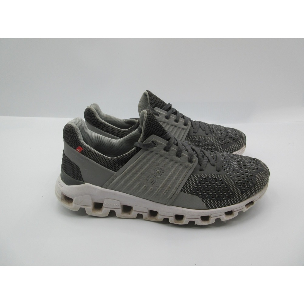 On Running Shoes Mens Size 7.5 Gray Cloudswift CloudTec Road Running Sneakers